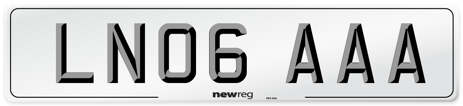 LN06 AAA Number Plate from New Reg